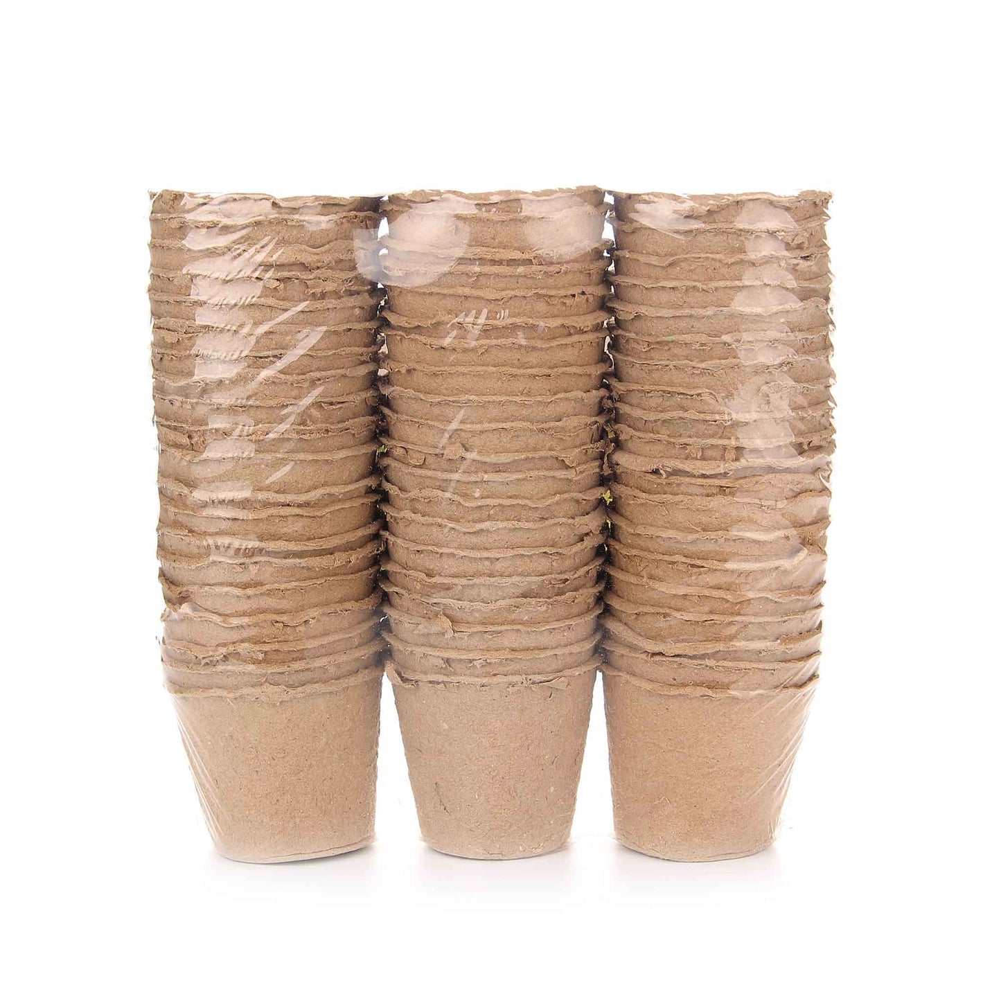 Round Fibre Pots 60PK