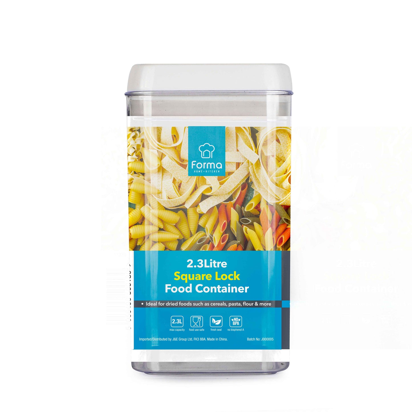 Forma Square Lock Food Container 2.3L