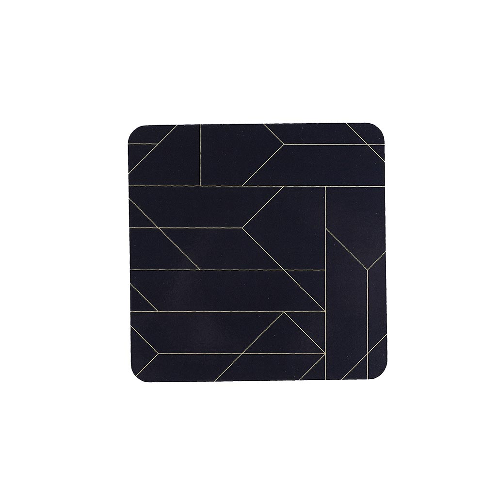 Geometric Printed Marble Cork Placemat Square 4PK