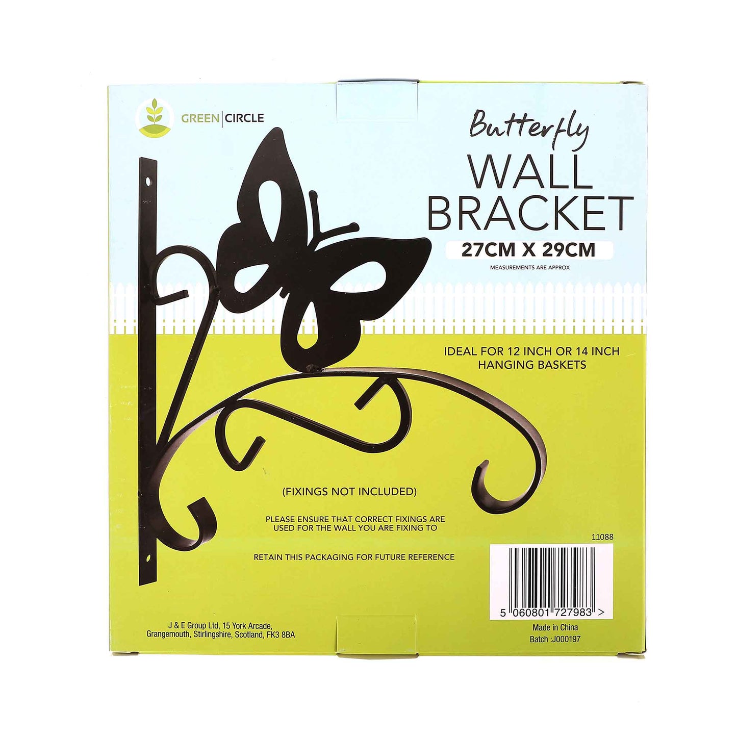 Butterfly Wall Bracket In Box 27x29cm