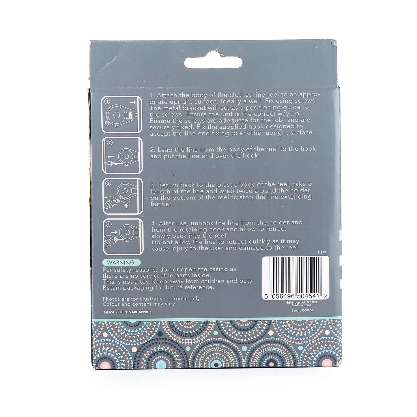 12M Retract Washing Line