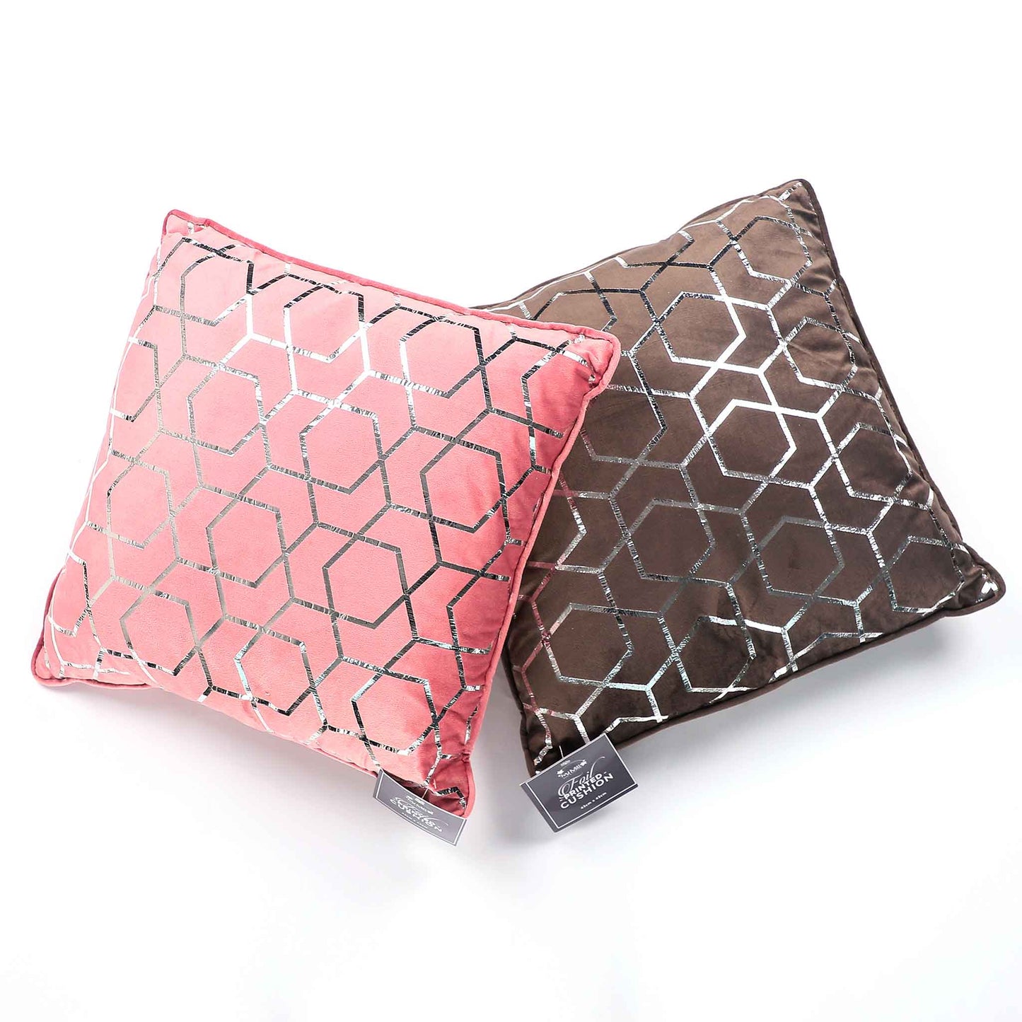 Foil Printed Cushion 43cm