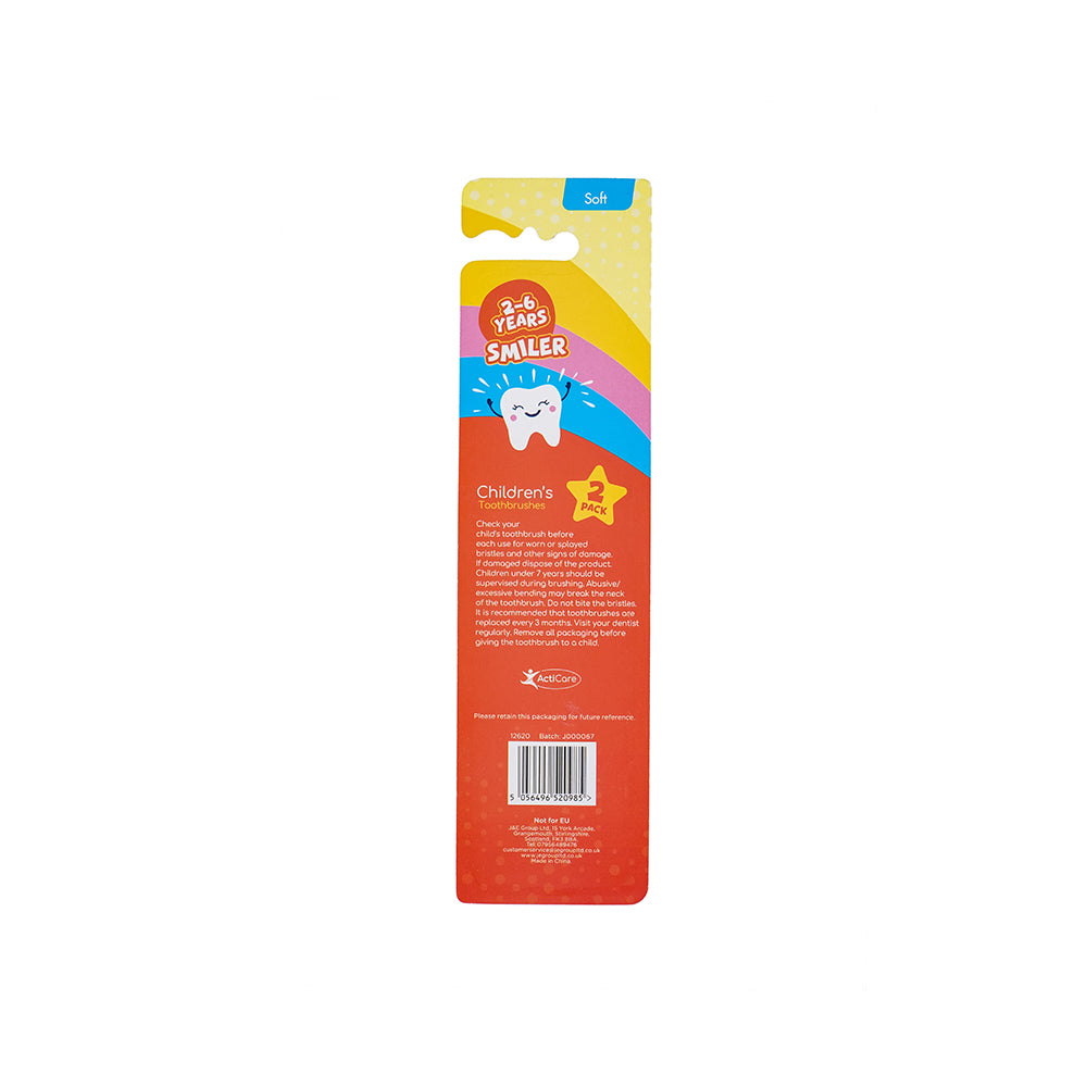 Kids Toothbrush Heart Pack Of 2