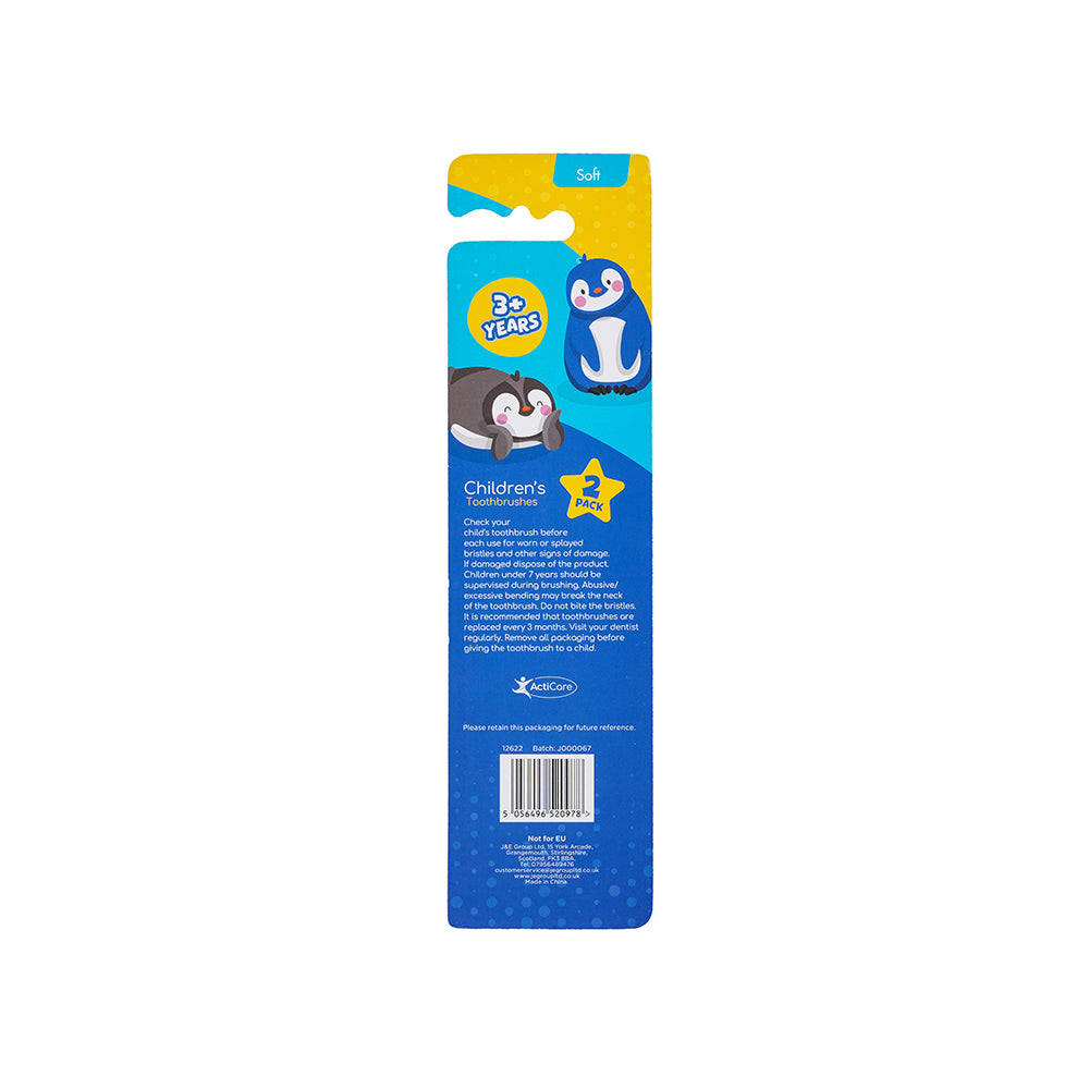 Kids Toothbrush Penguin Pack Of 2