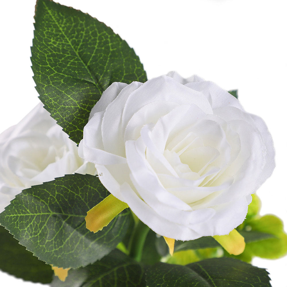 Artificial Rose In Ceramic Pot