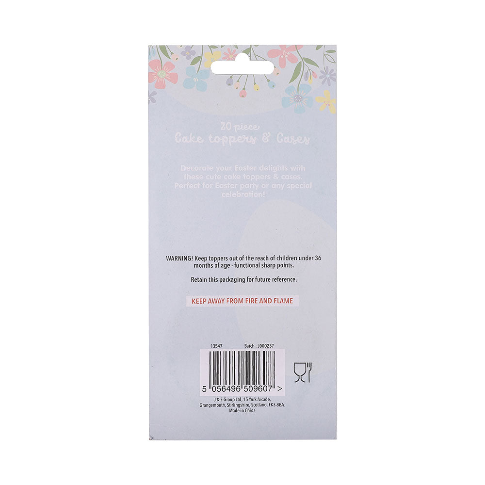 Cake Toppers & Cases Set 20Pc