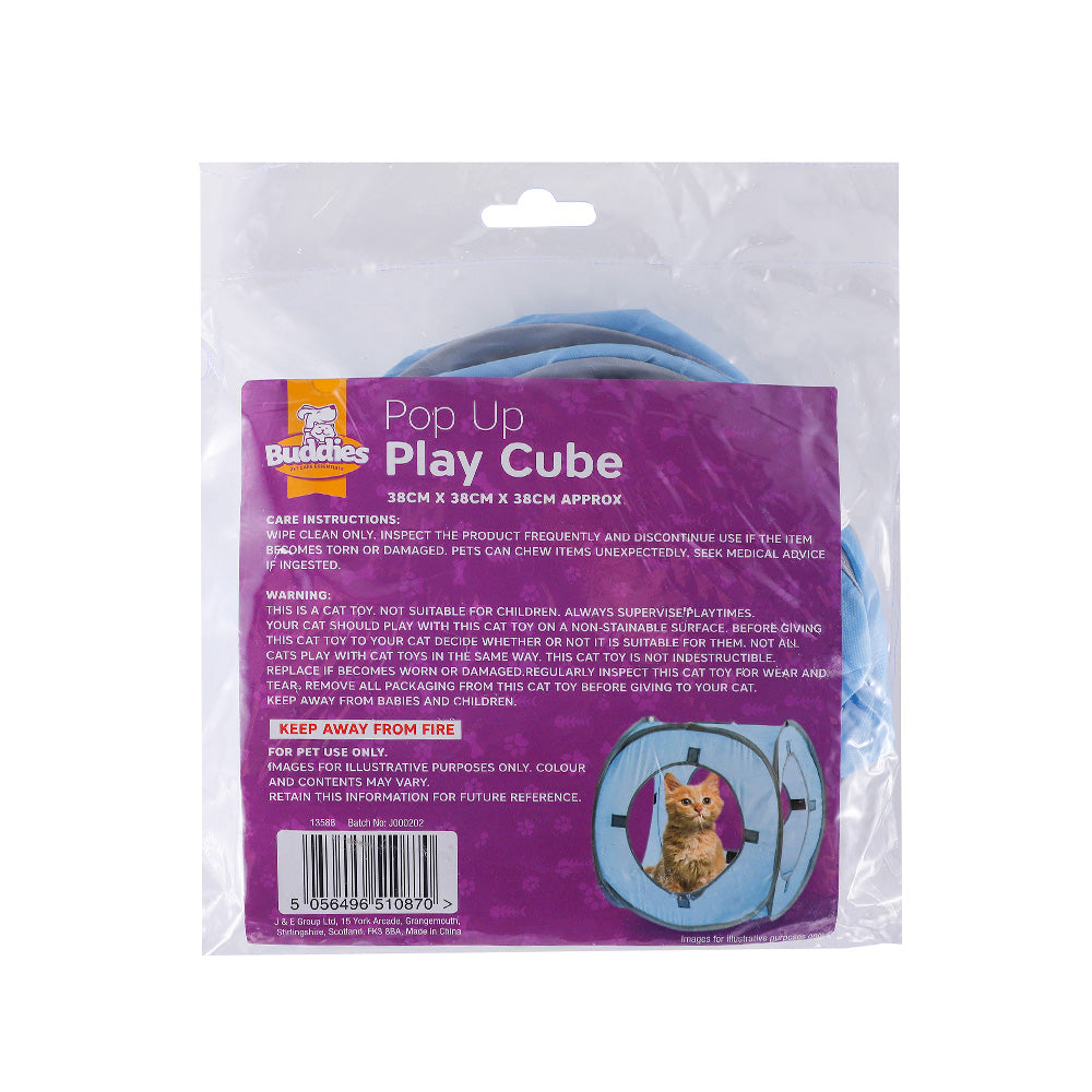 Cat Pop Up Play Cube 38X38X38Cm