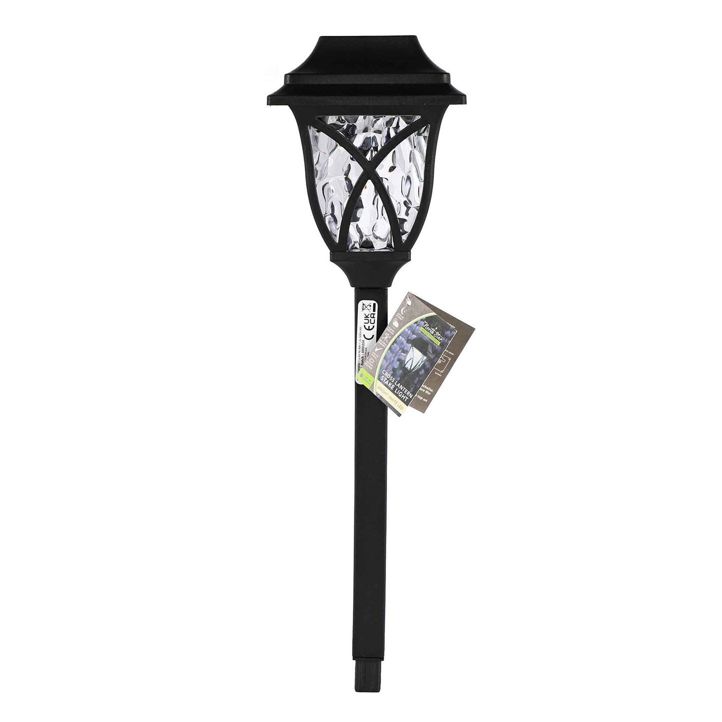 Cross Lantern Stake Light - Bright White LED