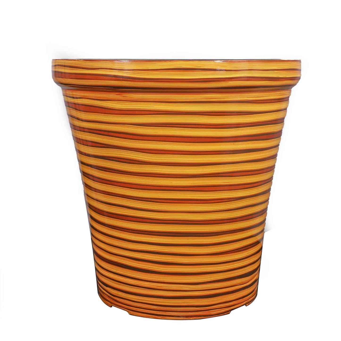 Tall Stripe Pattern Planter 16 Inch