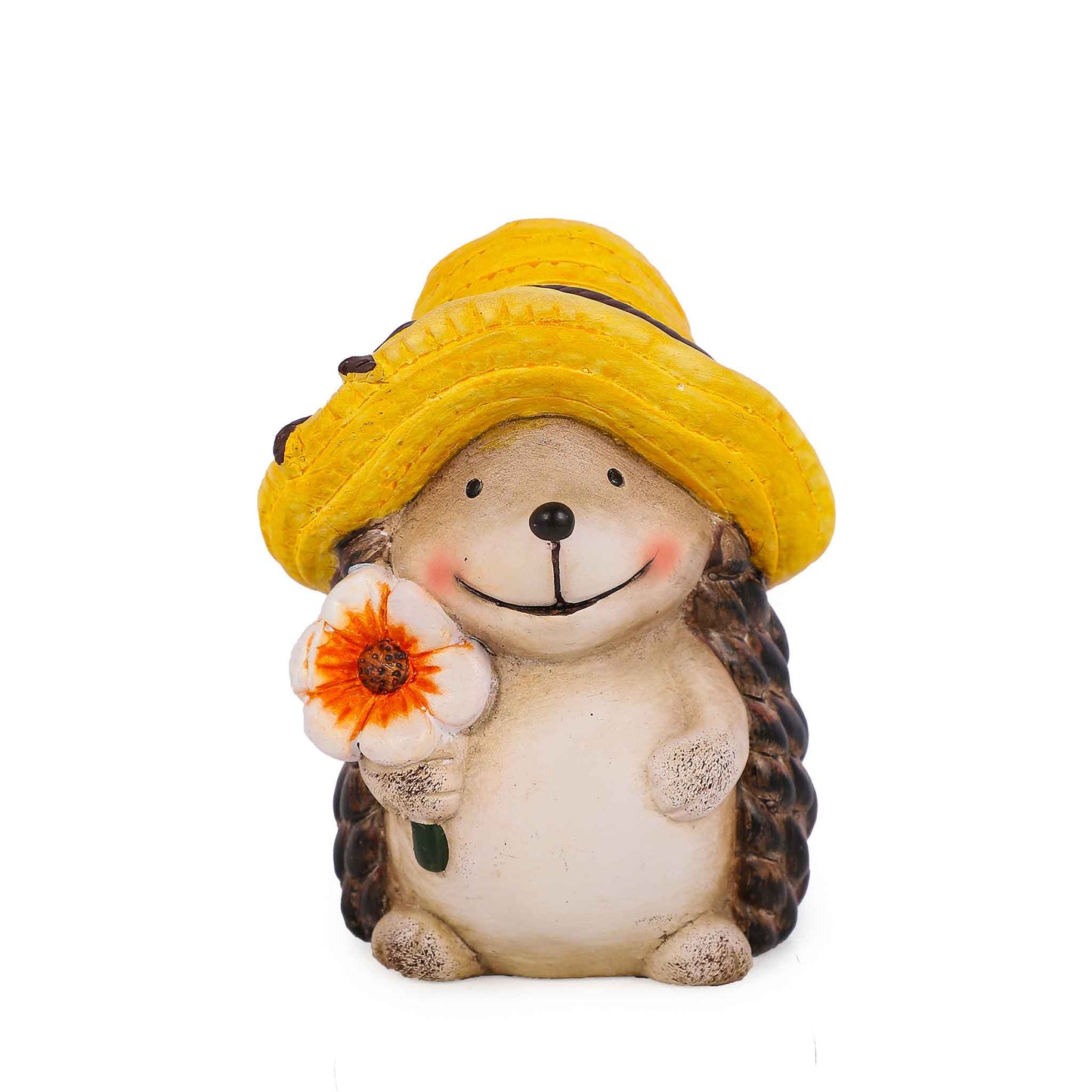 Hedgehog With Hat Garden Ornament
