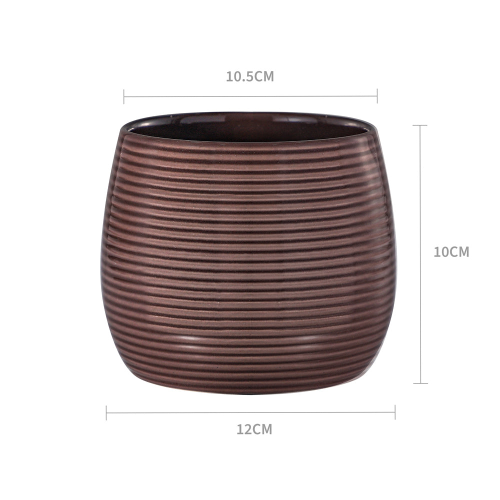 Ribbed Planter 12x12x10CM