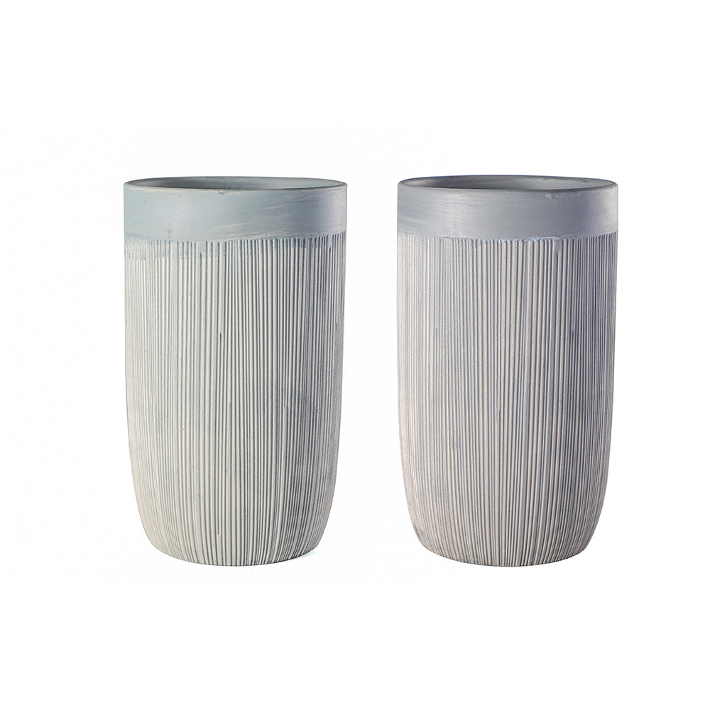 Textured Vase 12x12x20CM