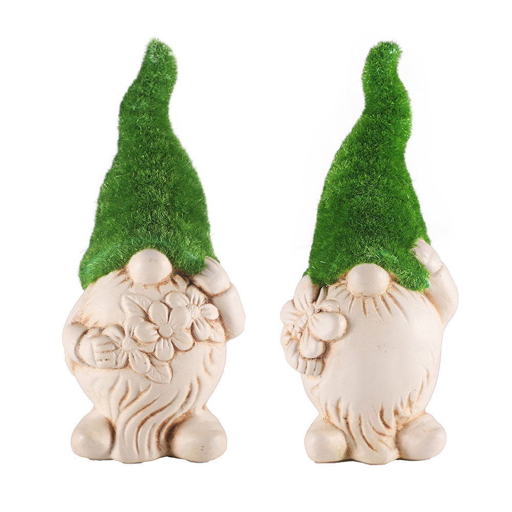 Flocked Gnome Ornament