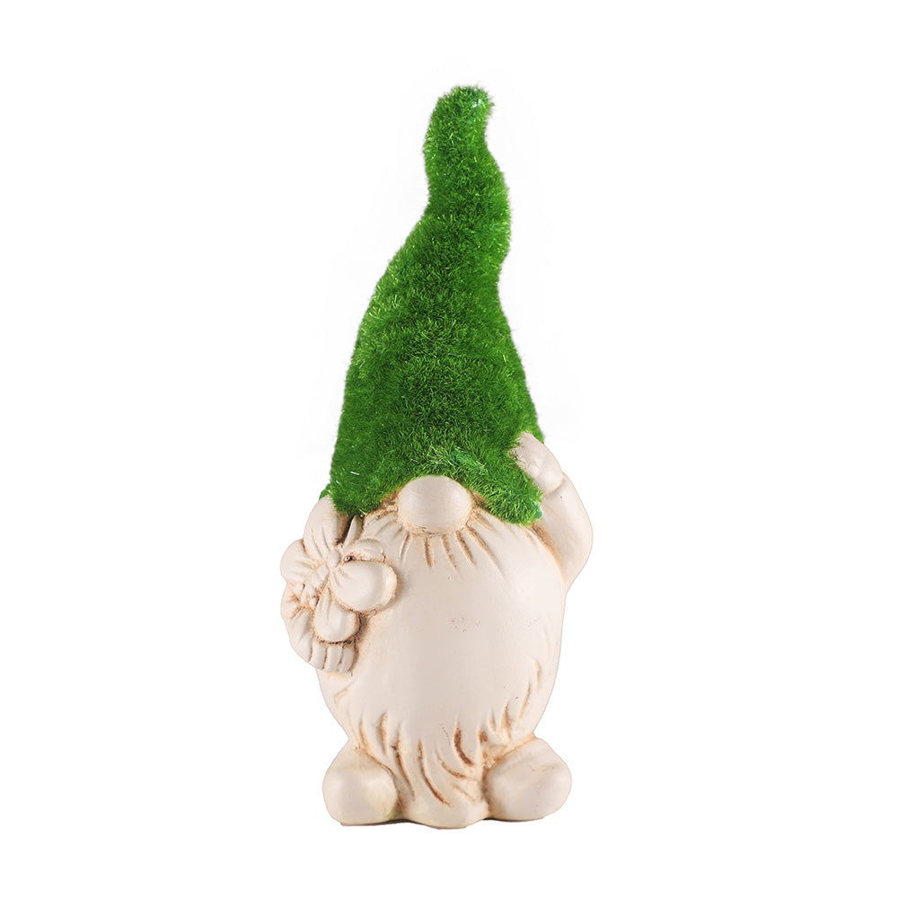 Flocked Gnome Ornament