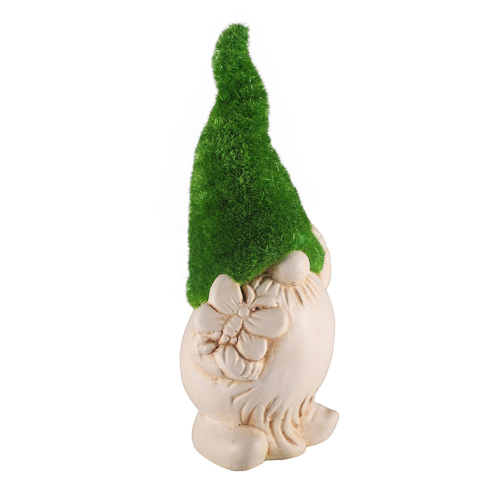 Flocked Gnome Ornament