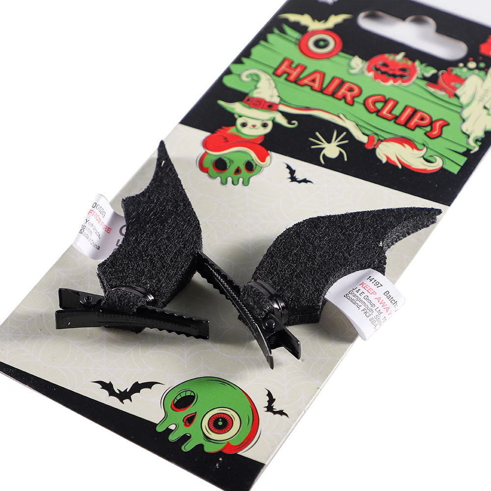 Halloween Bat Clip 2pcs 6cm