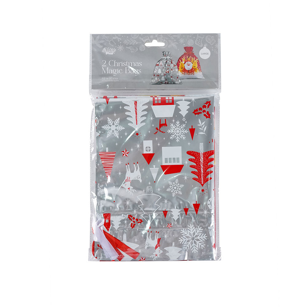 Christmas Magic Sack Bag Large 2PK