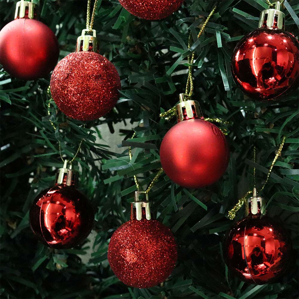 Shatterproof Baubles Red 20PC 30MM