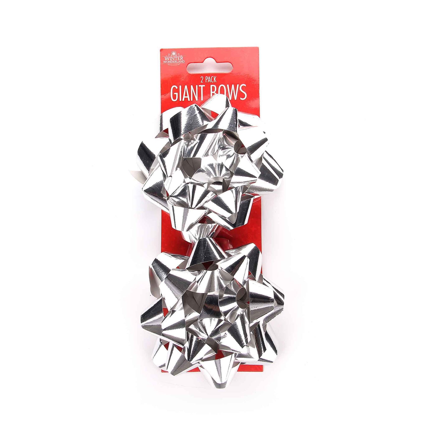 Giant Foil Gift Bows 2 PK Assorted Colours
