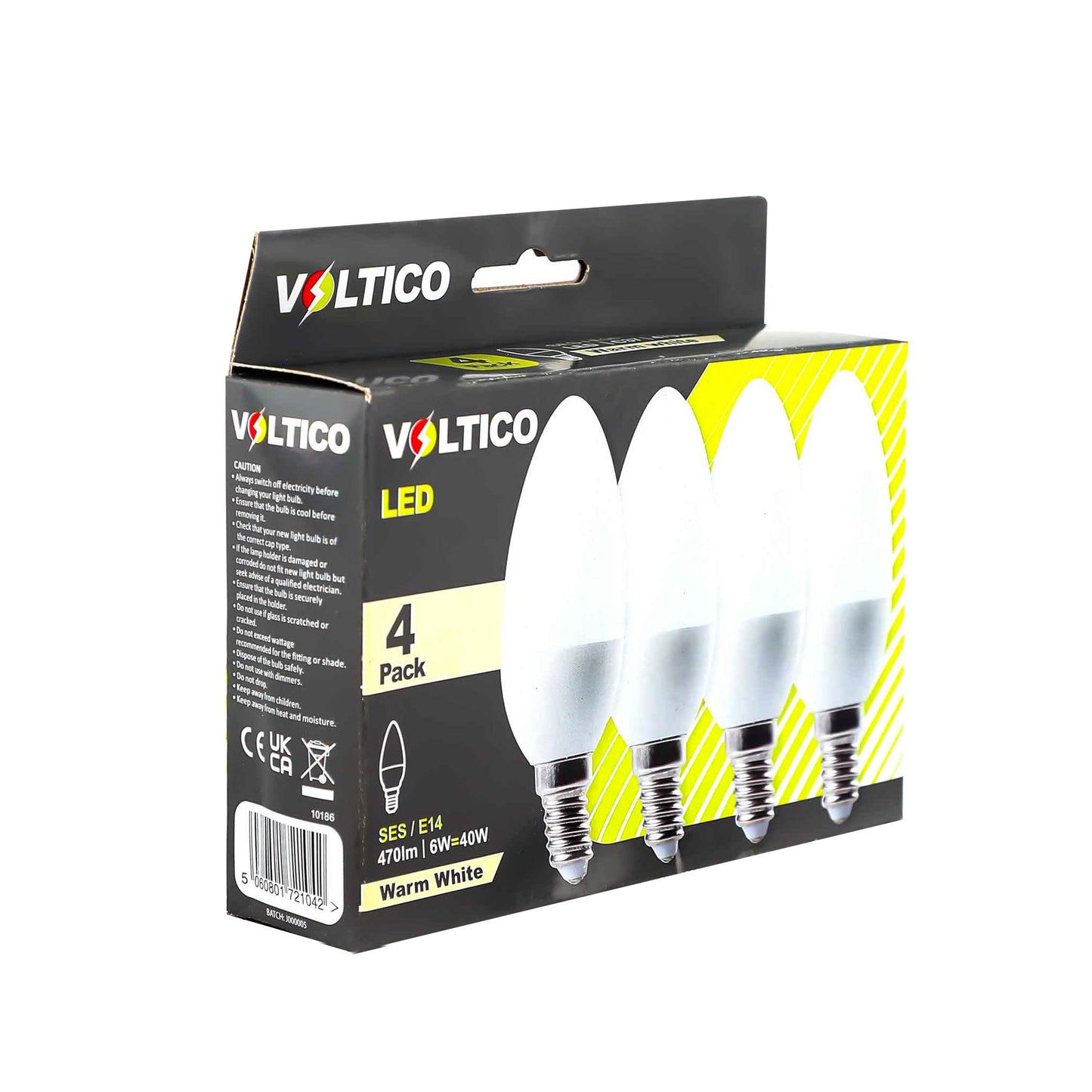 LED Candle 6W E14 4PK
