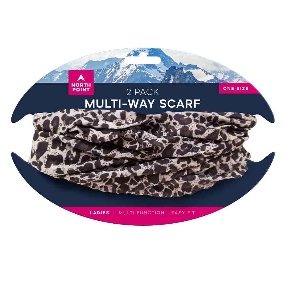 Ladies 2PK Multi-Way Scarf