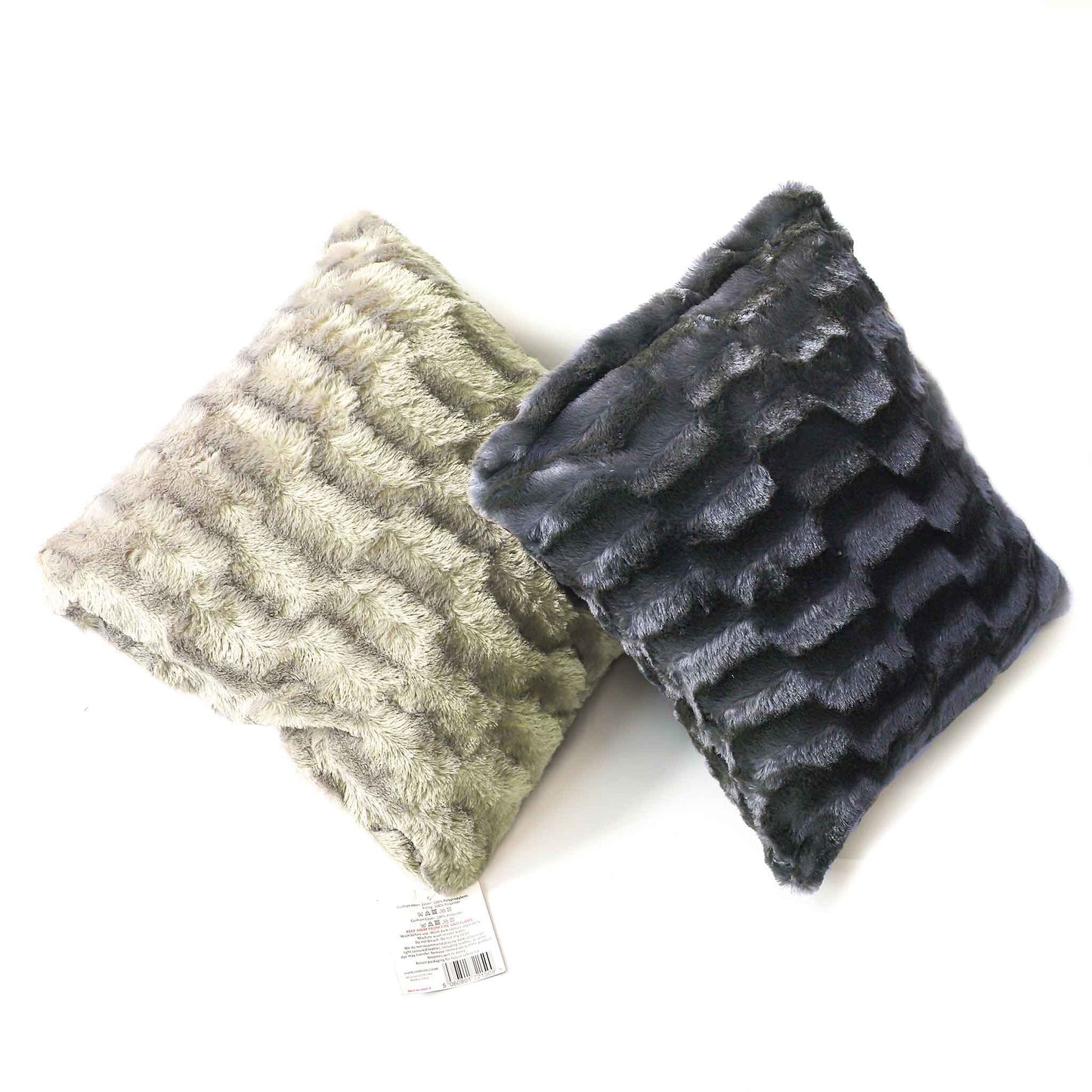 Arctic 18Inch Cushion (Charcoal/Silver)