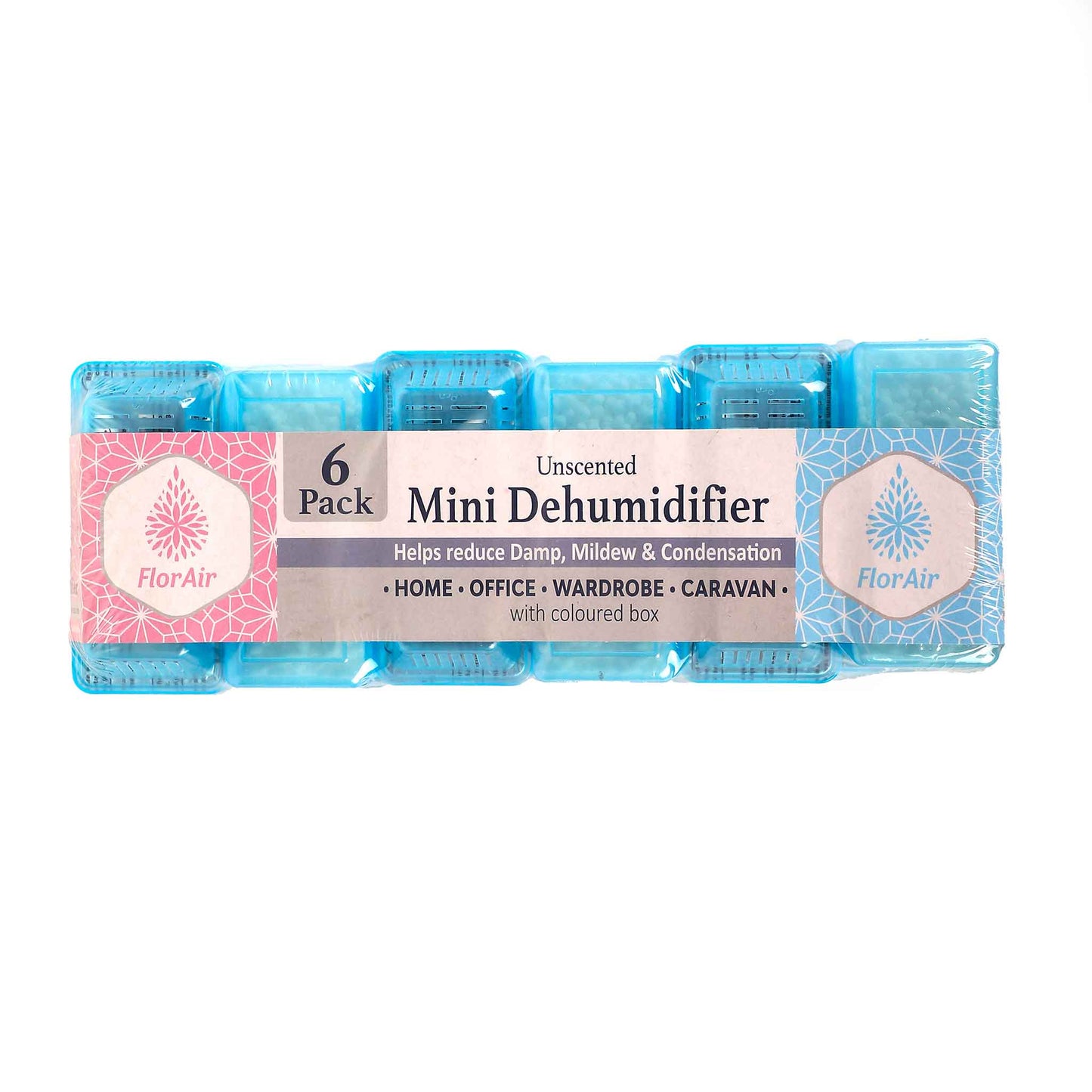 Mini Dehumidifier Coloured Box 6PK (Pink&Blue)