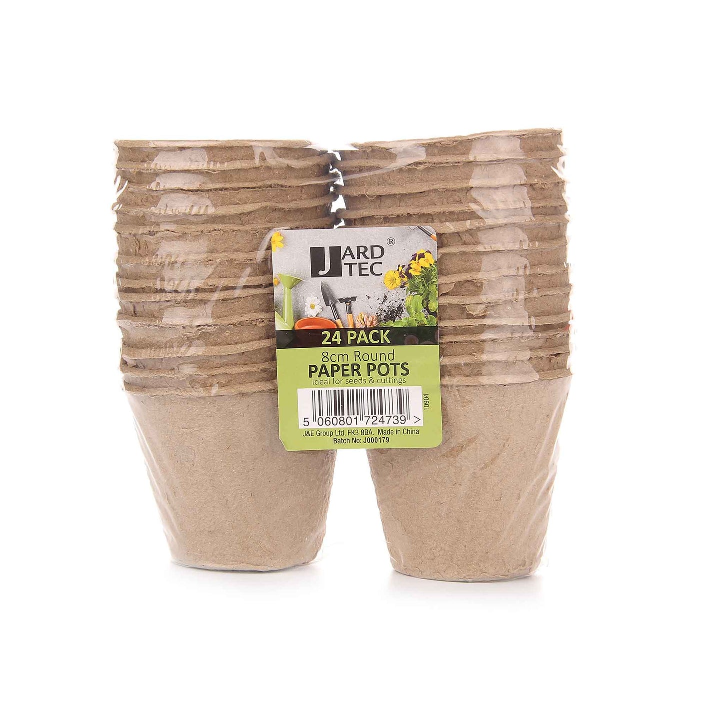Round Paper Pots 24PK