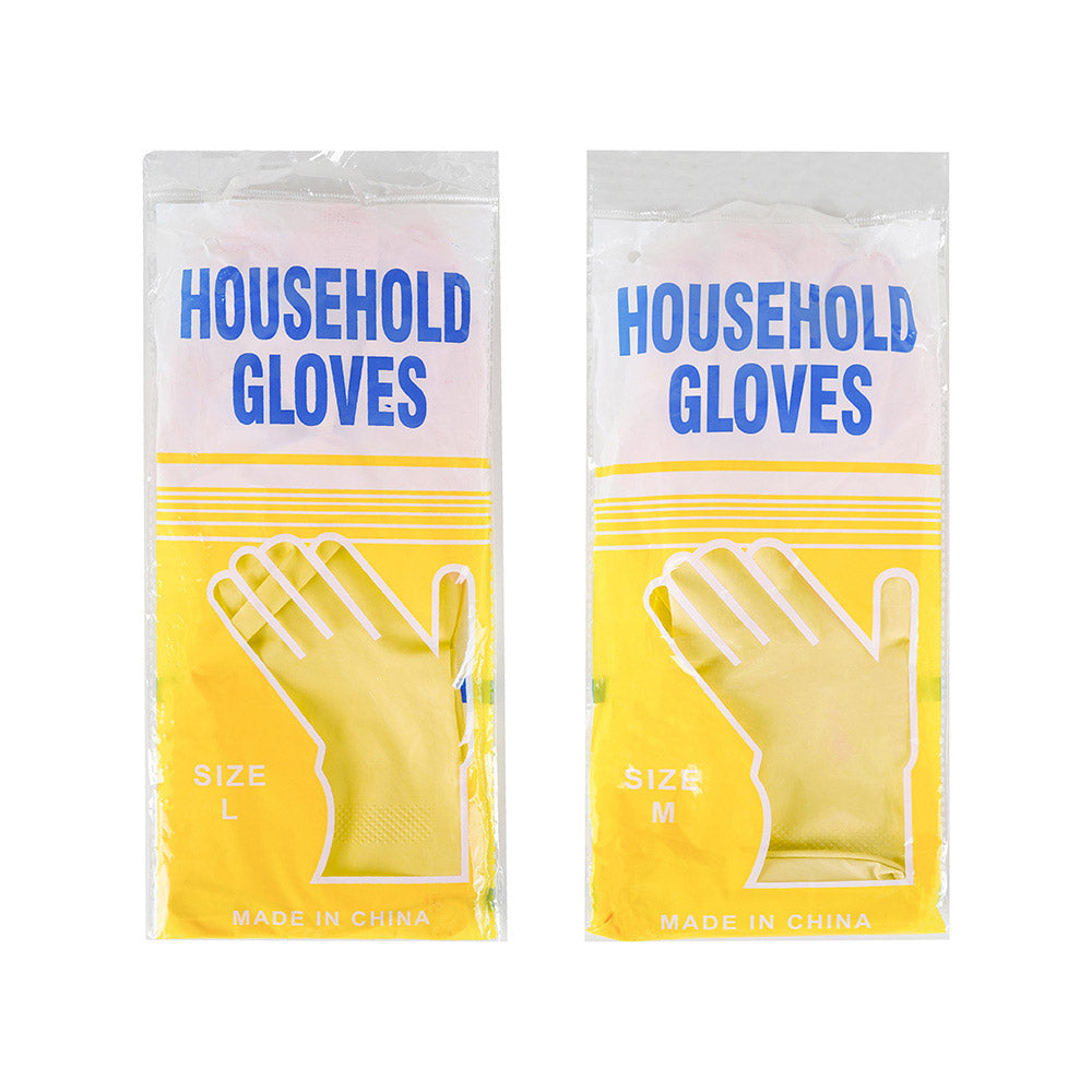 Yellow Rubber Glove Large 2pk