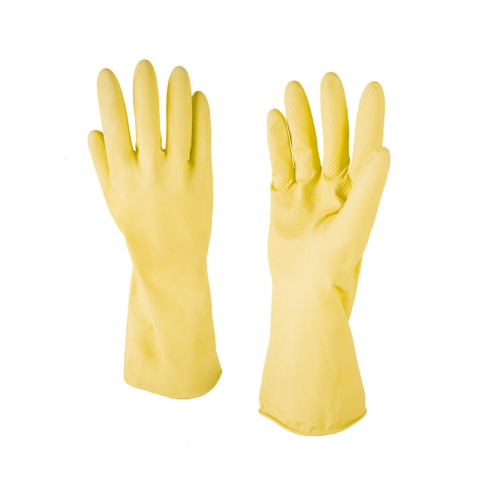 Yellow Rubber Glove Large 2pk
