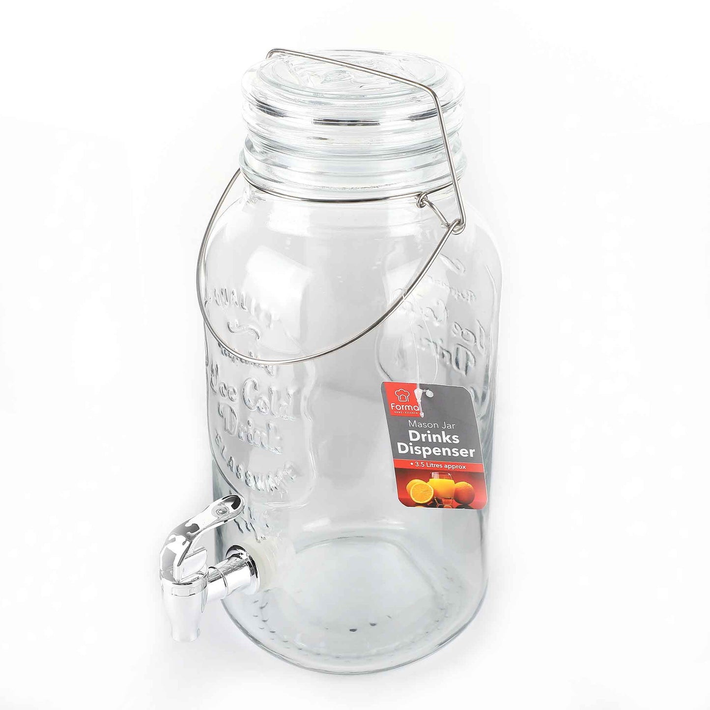 Glass Drinks Dispenser 3.5L