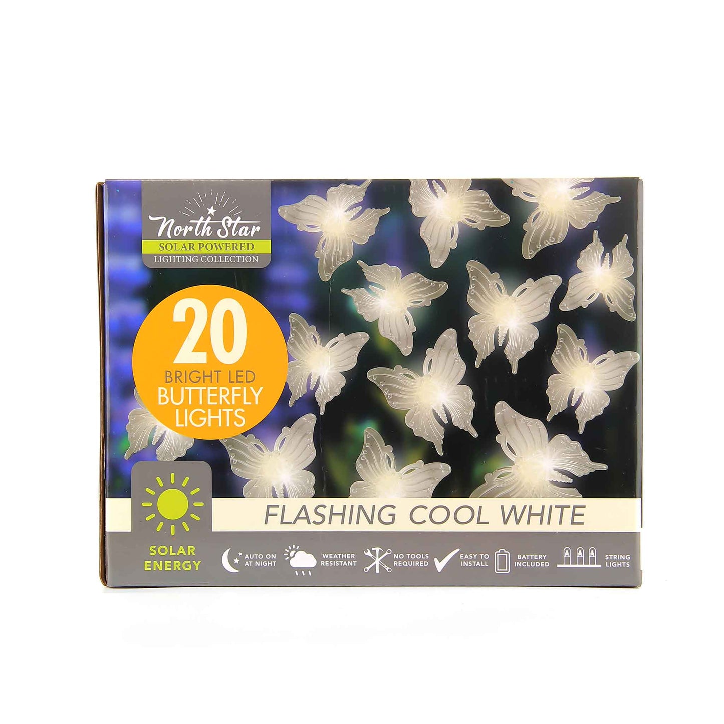 LED Dragonfly & Butterfly String Solar Lights 20