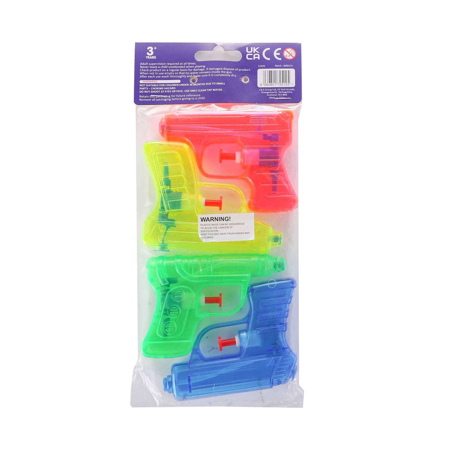 Water Pistols 4PK