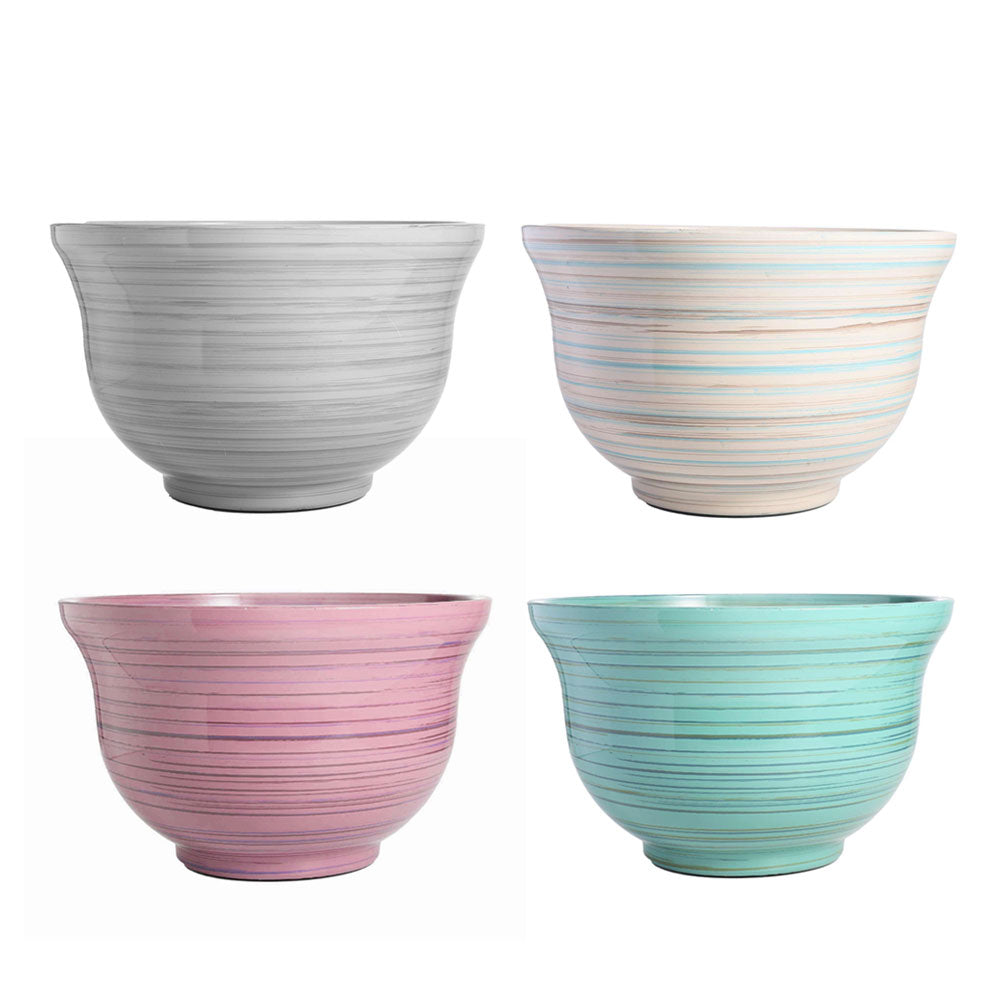 Striped Bowl Planter 13inch