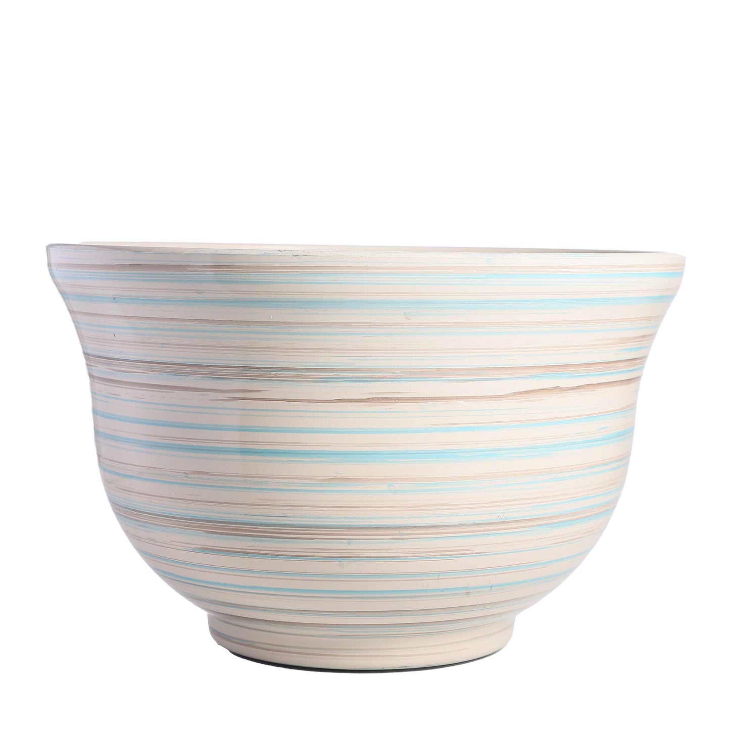 Striped Bowl Planter 13inch