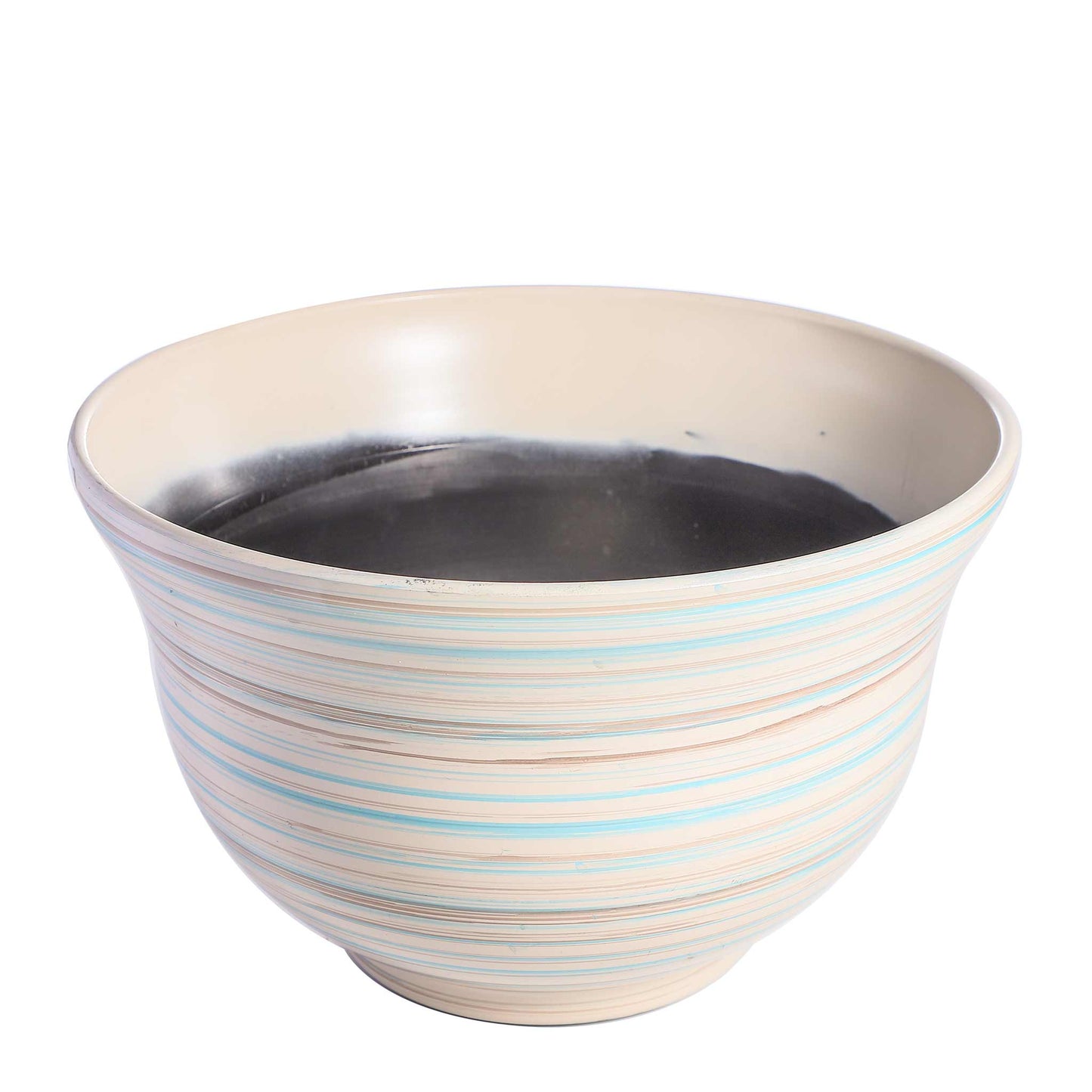 Striped Bowl Planter 13inch
