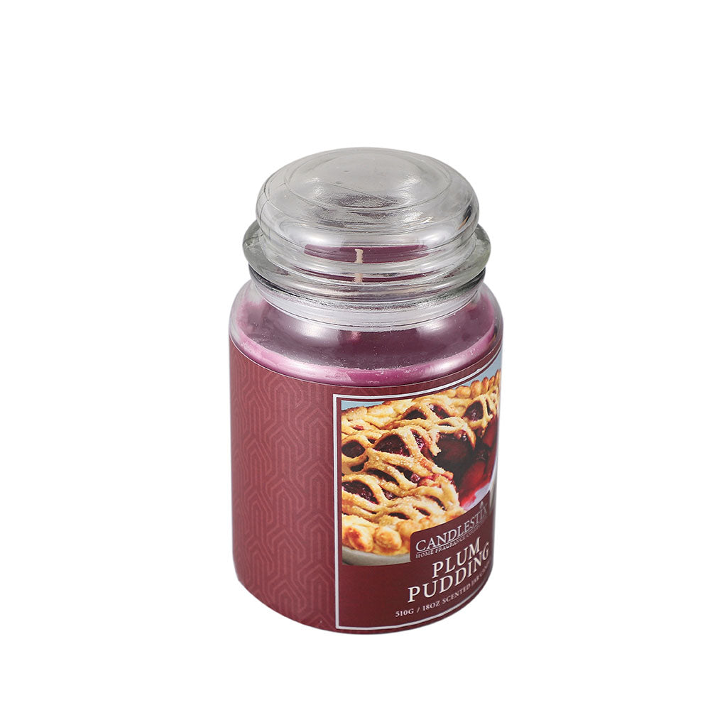 18Oz Scented Jar Candle Plum Pudding