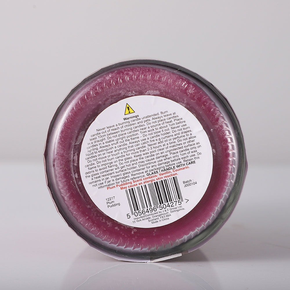18Oz Scented Jar Candle Plum Pudding