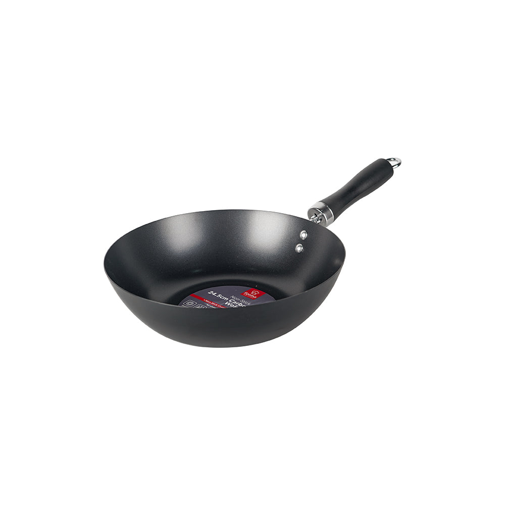 Non-Stick 24.5cm Carbon Steel Wok