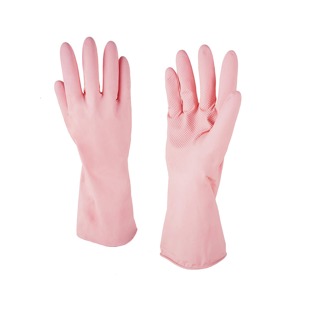 Pink Household Rubber Gloves 2pk