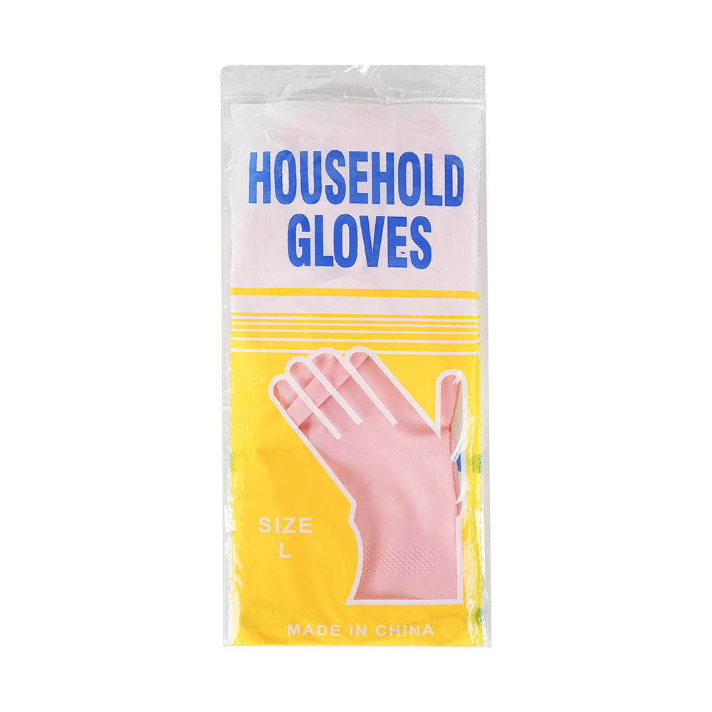 Pink Household Rubber Gloves 2pk