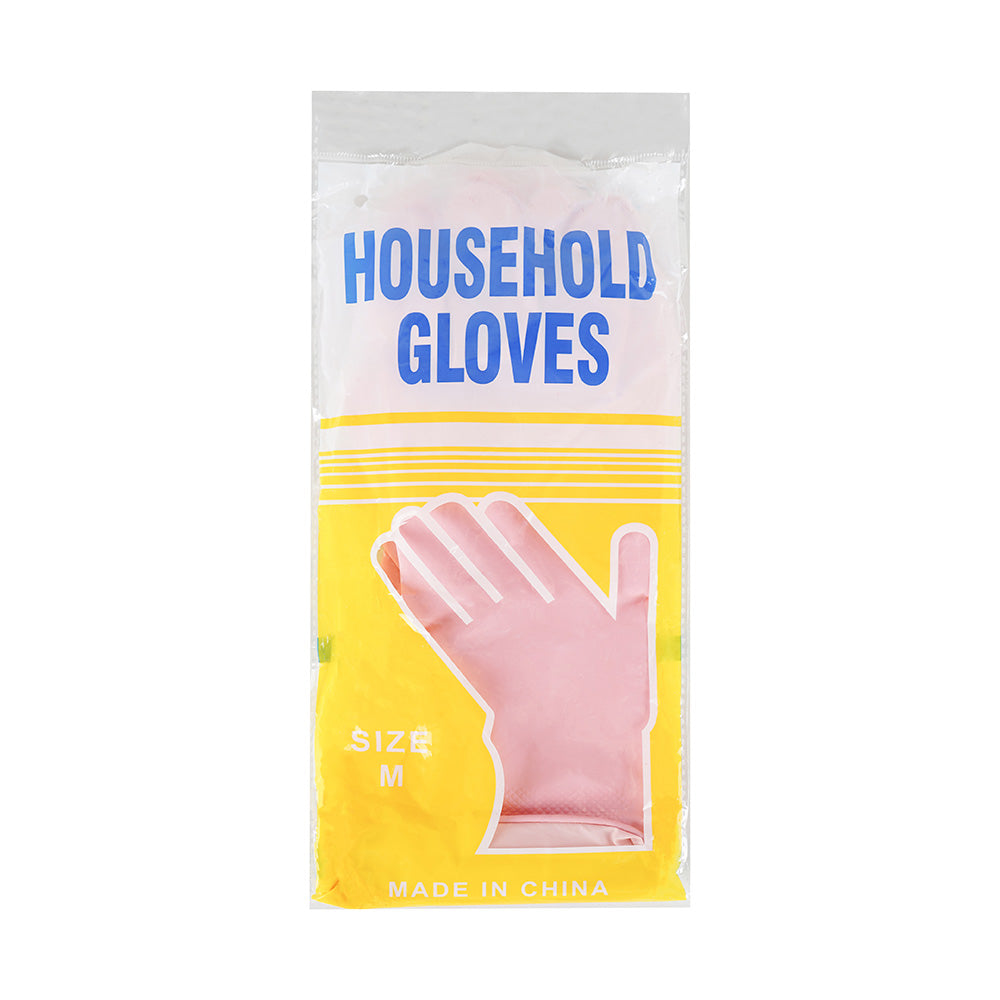 Pink Household Rubber Gloves 2pk
