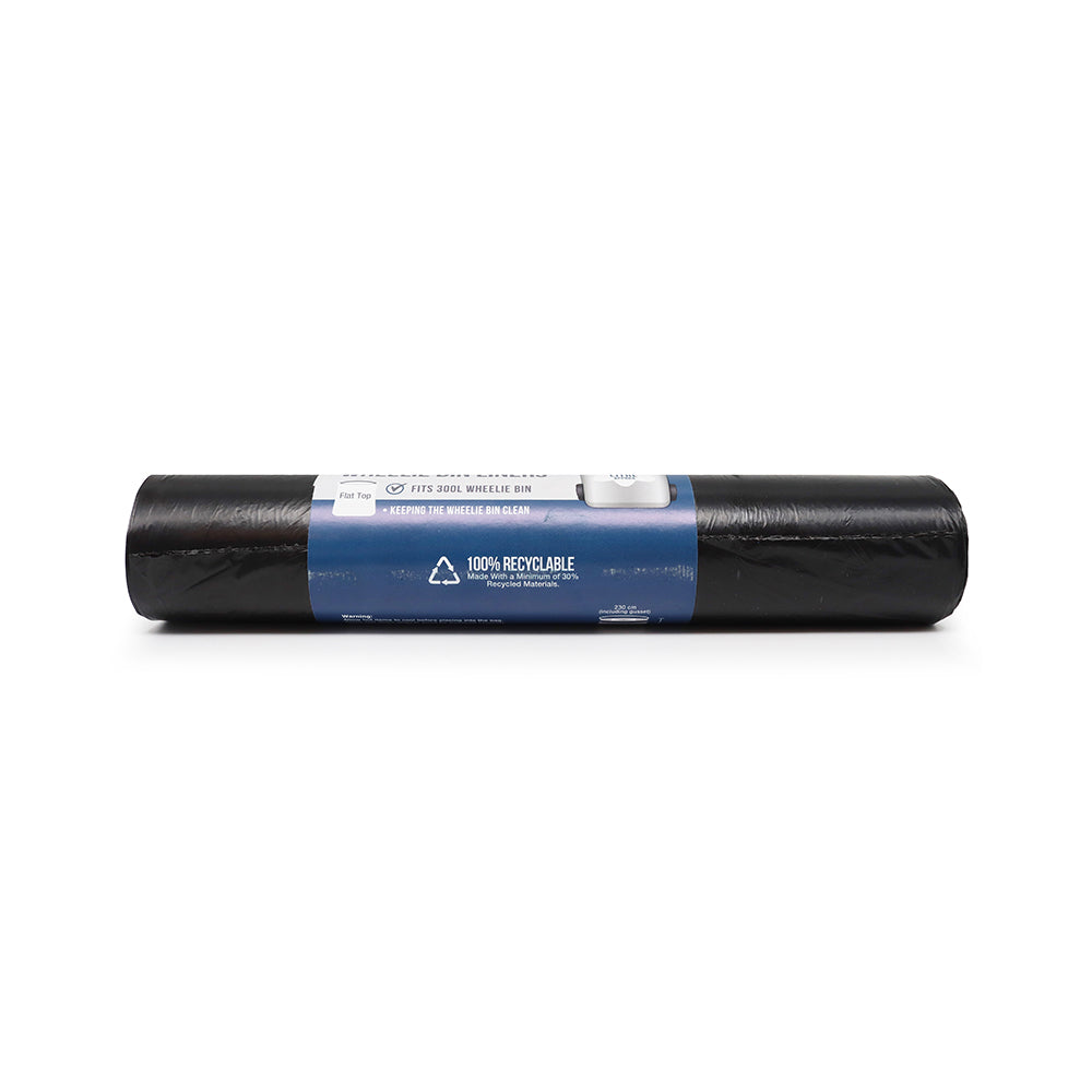 Black Wheelie Bin Liners 300L 15S