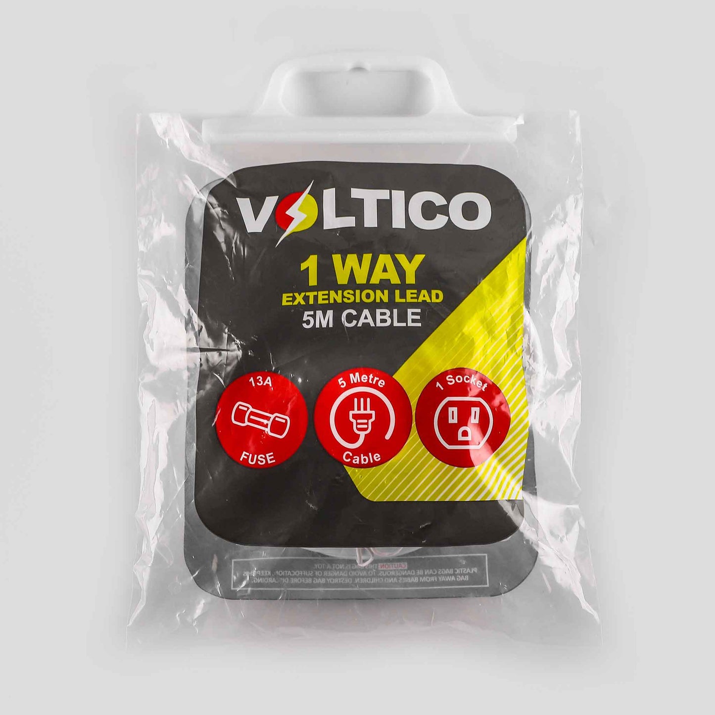 1 Way 5M Socket Extension Lead