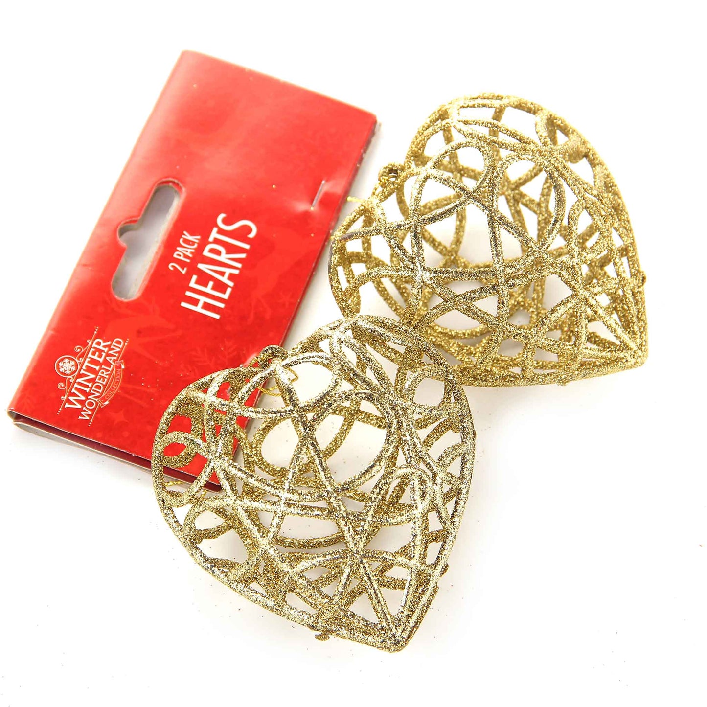 Hearts Tree Decoration 2PK