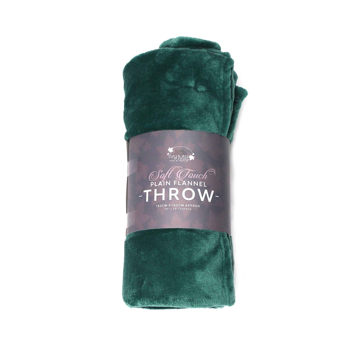 Plain Flannel Throw 130X160cm