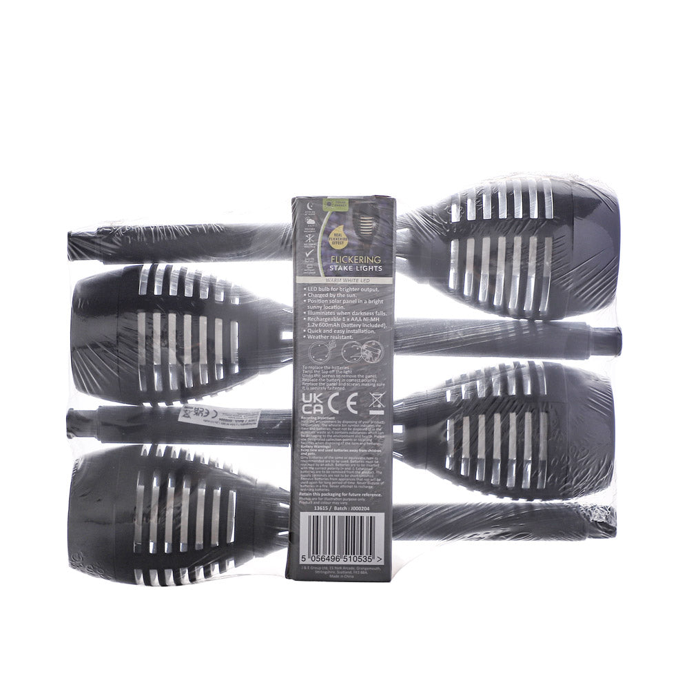 Solar flickering Stake Light 4PK
