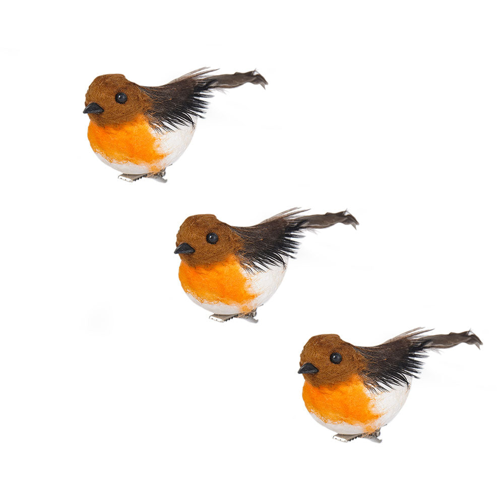 Christmas Robin Clips 2 Pack