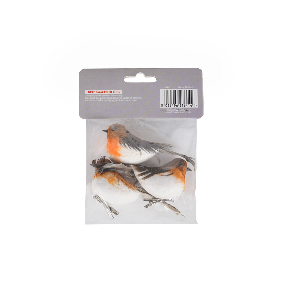 Christmas Robin Clips 2 Pack