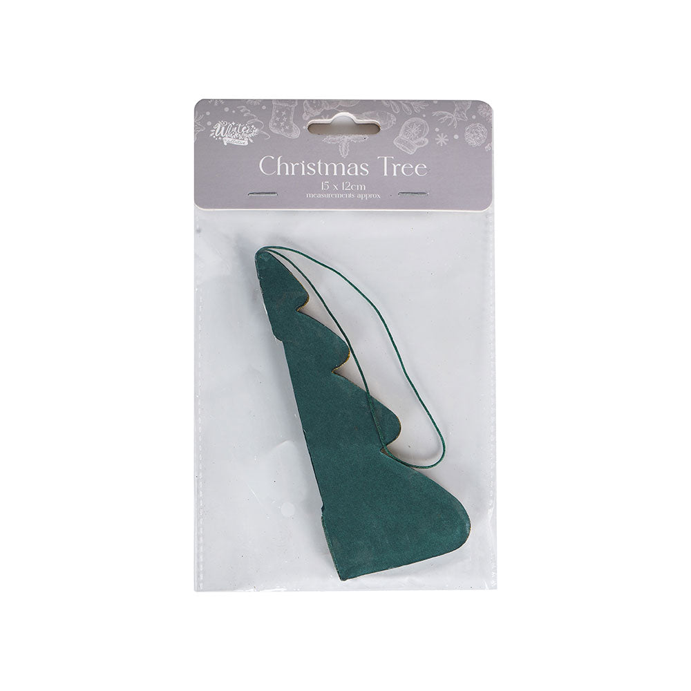 Christmas Tree Decoration 15x12cm